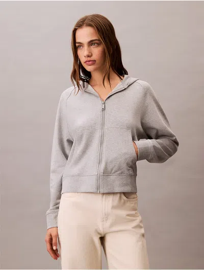 Calvin Klein Jeans Est.1978 Calvin Klein Women's French Terry Zip Hoodie In Gray