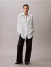 Calvin Klein Jeans Est.1978 Calvin Klein Women's Gauze Button-down Shirt In White