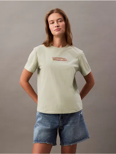 Calvin Klein Jeans Est.1978 Calvin Klein Women's Glitter Logo Classic T-shirt