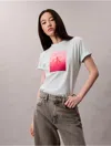 Calvin Klein Jeans Est.1978 Calvin Klein Women's Gradient Monologo Graphic Classic T-shirt In Green