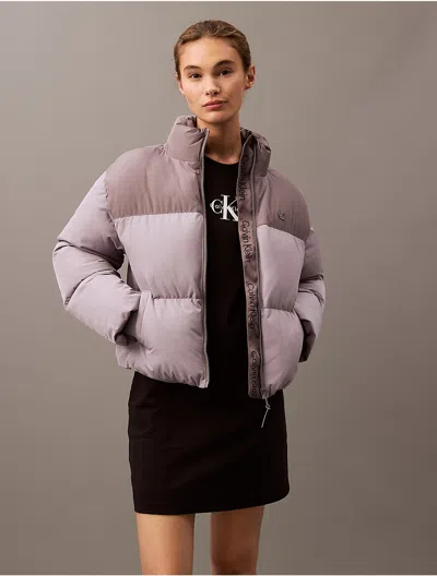 Calvin Klein Jeans Est.1978 Calvin Klein Women's Heavyweight Classic Puffer Jacket In Gray