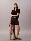 Calvin Klein Jeans Est.1978 Calvin Klein Women's High Rise A-line Denim Shorts In Black