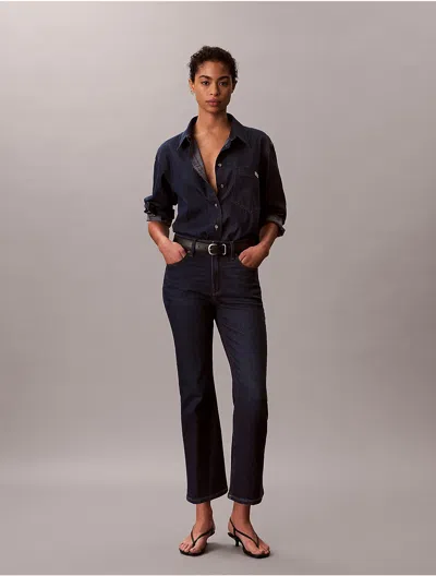 Calvin Klein Jeans Est.1978 Calvin Klein Women's High Rise Cropped Flared Jeans In Blue