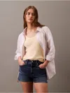Calvin Klein Jeans Est.1978 Calvin Klein Women's High Rise Denim Mini Shorts