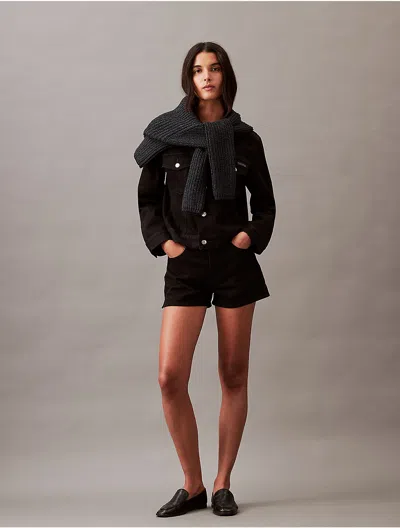 Calvin Klein Jeans Est.1978 Calvin Klein Women's High Rise Mini Denim Shorts In Black