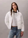 Calvin Klein Jeans Est.1978 Calvin Klein Women's Lightweight Puffer Jacket In White