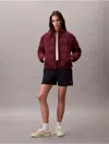 Calvin Klein Jeans Est.1978 Calvin Klein Women's Lightweight Puffer Jacket In Burgundy