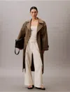 Calvin Klein Jeans Est.1978 Calvin Klein Women's Linen Blend Cargo Pants In White
