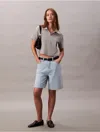 Calvin Klein Jeans Est.1978 Calvin Klein Women's Linen Blend Relaxed Denim Bermuda Shorts