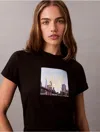 Calvin Klein Jeans Est.1978 Calvin Klein Women's Logo City Graphic Classic T-shirt In Black