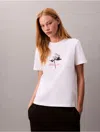 Calvin Klein Jeans Est.1978 Calvin Klein Women's Logo Floral Graphic Classic T-shirt