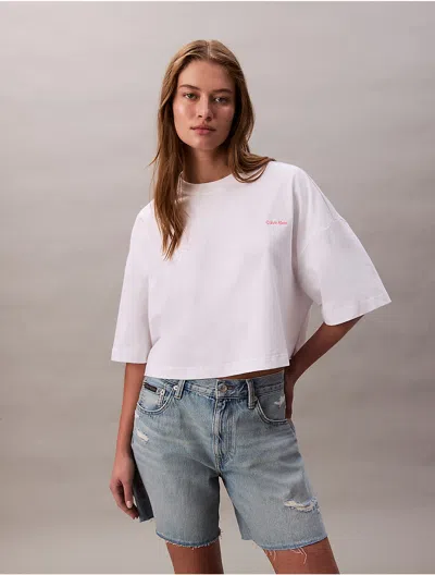 Calvin Klein Jeans Est.1978 Calvin Klein Women's Logo Graphic Cropped Relaxed T-shirt
