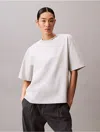Calvin Klein Jeans Est.1978 Calvin Klein Women's Logo Graphic Neckline Relaxed T-shirt In Gray