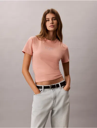 Calvin Klein Jeans Est.1978 Calvin Klein Women's Logo Graphic Slim T-shirt In Blue