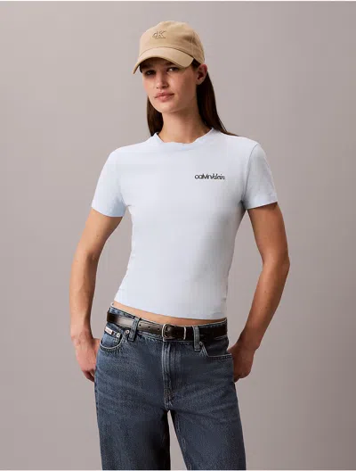 Calvin Klein Jeans Est.1978 Calvin Klein Women's Logo Graphic Slim T-shirt In Blue