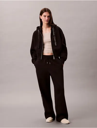 Calvin Klein Jeans Est.1978 Calvin Klein Women's Logo Tape Sweatpants In Black