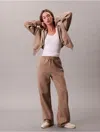 Calvin Klein Jeans Est.1978 Calvin Klein Women's Logo Tape Sweatpants In Brown
