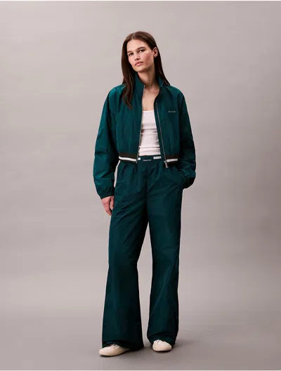 Calvin Klein Jeans Est.1978 Calvin Klein Women's Logo Waistband Track Pants In Green