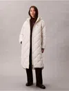 Calvin Klein Jeans Est.1978 Calvin Klein Women's Long Hooded Puffer Jacket In Neutral