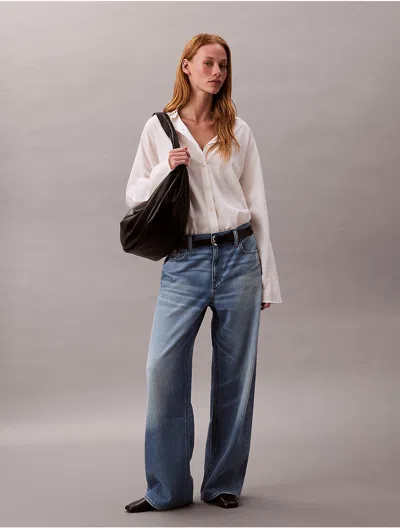 Calvin Klein Jeans Est.1978 Calvin Klein Women's Low Rise Baggy Jeans In Blue