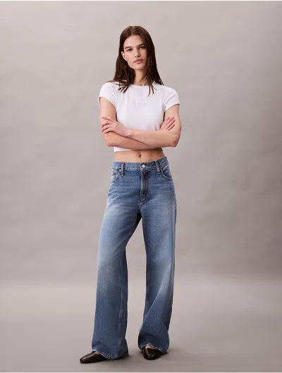 Calvin Klein Jeans Est.1978 Calvin Klein Women's Low Rise Baggy Jeans In Blue