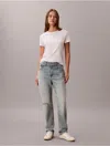 Calvin Klein Jeans Est.1978 Calvin Klein Women's Mom Fit Jeans In Gray