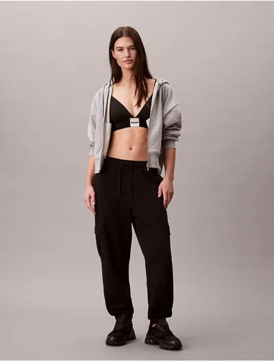 Calvin Klein Jeans Est.1978 Calvin Klein Women's Monogram Fleece Cargo Joggers In Multi