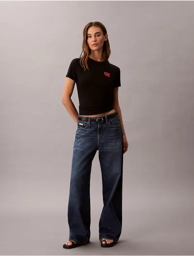 Calvin Klein Jeans Est.1978 Calvin Klein Women's Monogram Logo 1968 Graphic Slim T-shirt