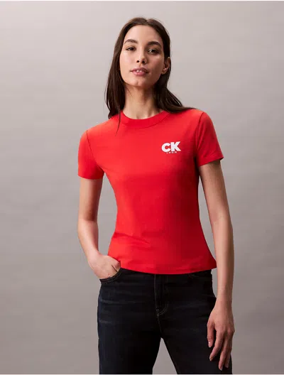 Calvin Klein Jeans Est.1978 Calvin Klein Women's Monogram Logo 1968 Graphic Slim T-shirt