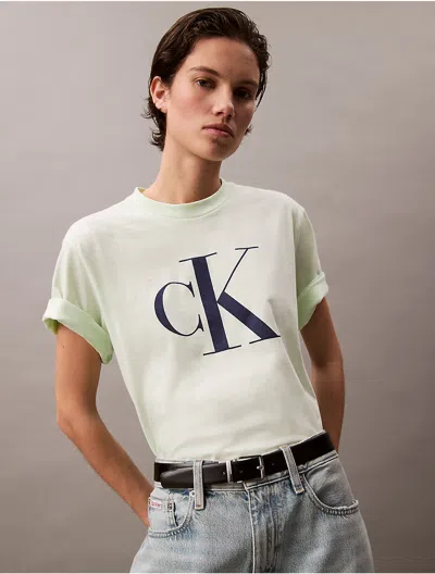 Calvin Klein Jeans Est.1978 Calvin Klein Women's Monogram Logo Boxy T-shirt
