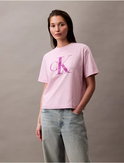 Calvin Klein Jeans Est.1978 Calvin Klein Women's Monogram Logo Boxy T-shirt
