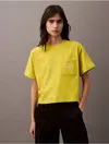Calvin Klein Jeans Est.1978 Calvin Klein Women's Monogram Logo Crest Graphic Boxy T-shirt