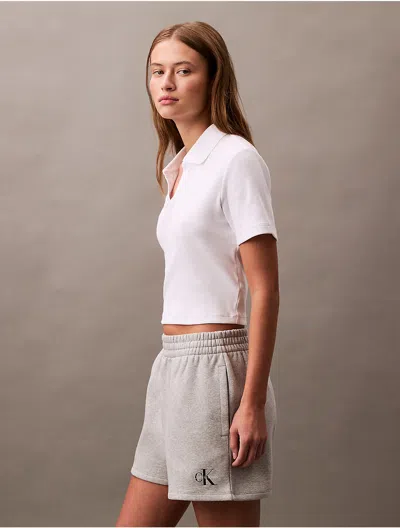 Calvin Klein Jeans Est.1978 Calvin Klein Women's Monogram Logo Fleece Shorts