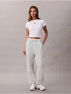 Calvin Klein Jeans Est.1978 Calvin Klein Women's Monogram Logo Graphic Pull-on Joggers In Neutral