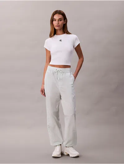 Calvin Klein Jeans Est.1978 Calvin Klein Women's Monogram Logo Graphic Pull-on Joggers In Neutral