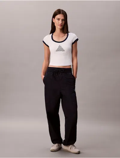 Calvin Klein Jeans Est.1978 Ringer Baby T-shirt In White