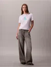 Calvin Klein Jeans Est.1978 Calvin Klein Women's Monogram Logo Tee In White