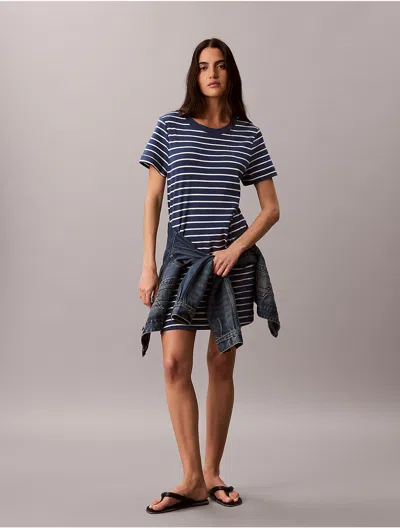 Calvin Klein Jeans Est.1978 Calvin Klein Women's Monogram Mini T-shirt Dress In Multi