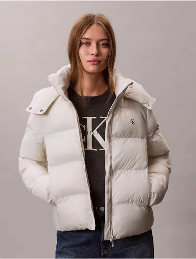 Calvin Klein Jeans Est.1978 Calvin Klein Women's Nylon Puffer Jacket In Gray