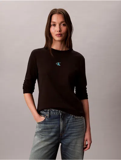 Calvin Klein Jeans Est.1978 Calvin Klein Women's Ombre Logo Graphic Classic T-shirt In Brown