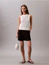 Calvin Klein Jeans Est.1978 Calvin Klein Women's Open Stitch Tank Top In White
