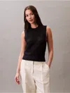 Calvin Klein Jeans Est.1978 Calvin Klein Women's Open Stitch Tank Top In Black
