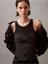 Calvin Klein Jeans Est.1978 Calvin Klein Women's Padded Zip Bustier Top