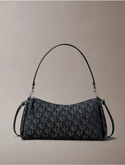 Calvin Klein Jeans Est.1978 Calvin Klein Women's Pleat Monogram Logo Small Shoulder Bag