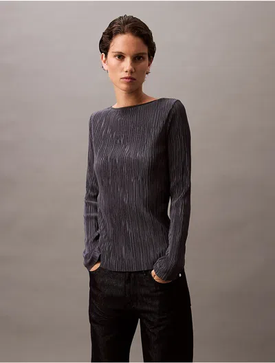 Calvin Klein Jeans Est.1978 Calvin Klein Women's Plisse Low Back Slim T-shirt