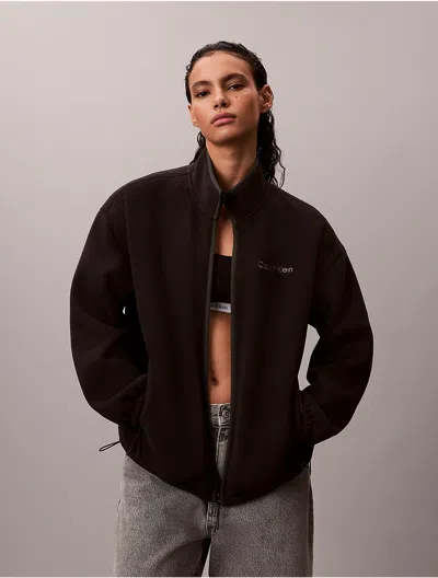 Calvin Klein Jeans Est.1978 Calvin Klein Women's Polar Fleece Zip Jacket In Black