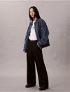 Calvin Klein Jeans Est.1978 Calvin Klein Women's Relaxed Denim Trucker Jacket In Blue