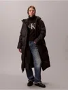 Calvin Klein Jeans Est.1978 Calvin Klein Women's Relaxed Long Puffer Jacket In Brown