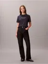 Calvin Klein Jeans Est.1978 Calvin Klein Women's Rhinestone Logo Graphic Classic T-shirt In Purple