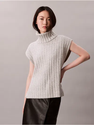 Calvin Klein Jeans Est.1978 Calvin Klein Women's Rib Relaxed Sleeveless Sweater In Neutral